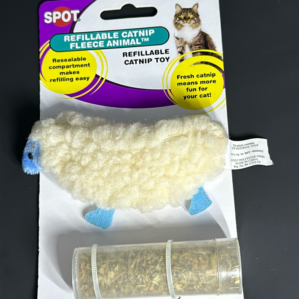 Spot Refillable Catnip Toy…in original packaging.